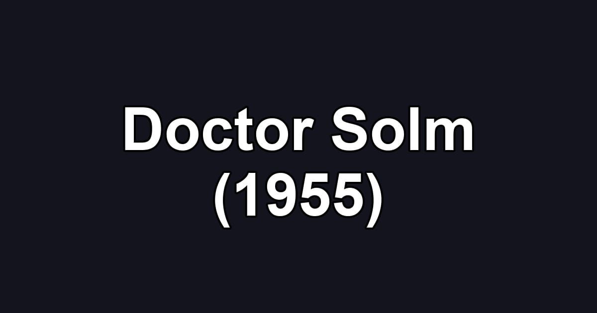 Doctor Solm (1955)