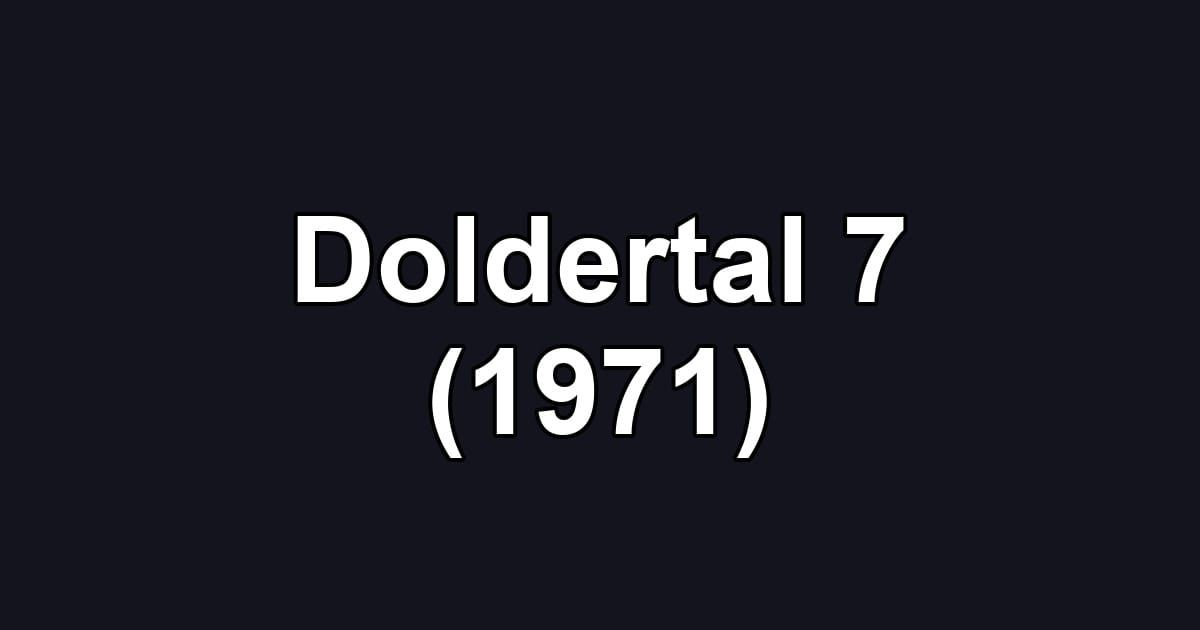 Doldertal 7 (1971)