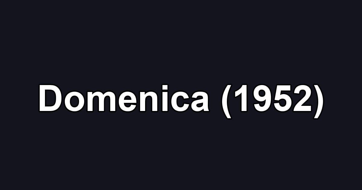 Domenica (1952)