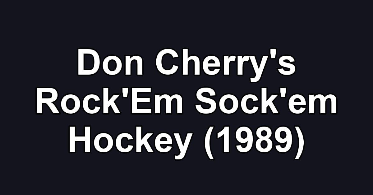 Don Cherry's Rock'Em Sock'em Hockey (1989)