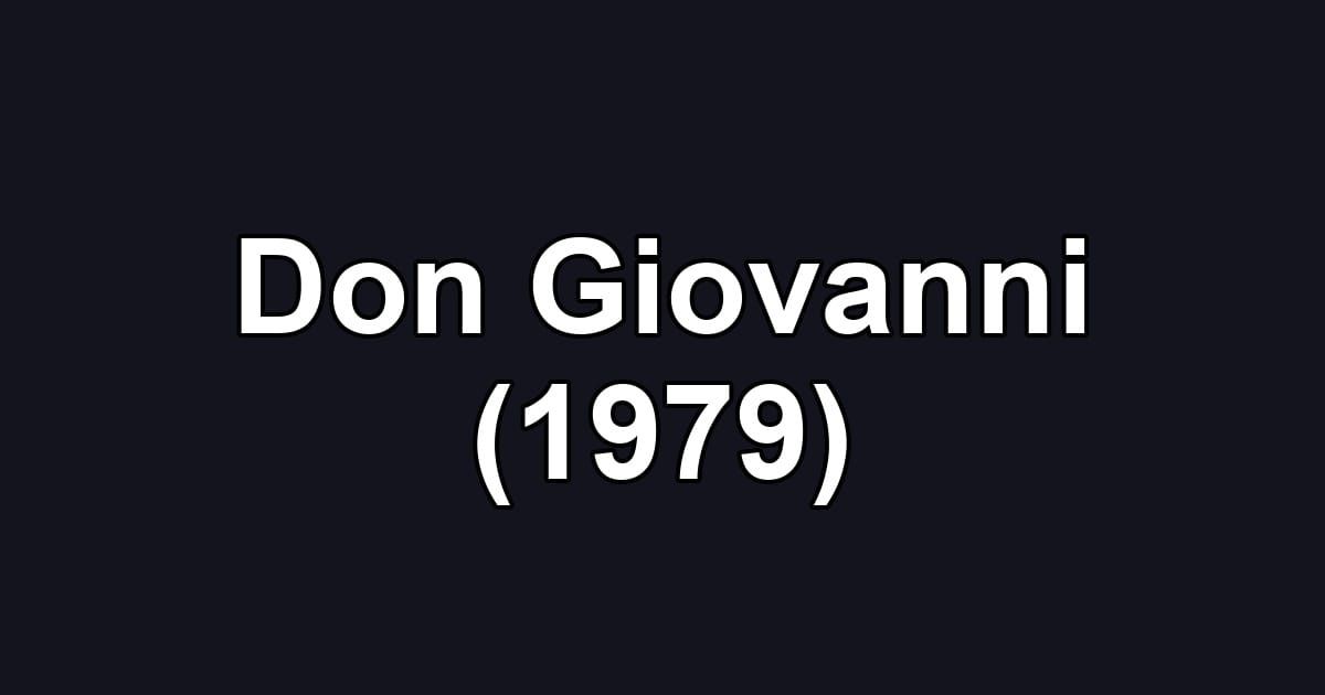 Don Giovanni (1979)