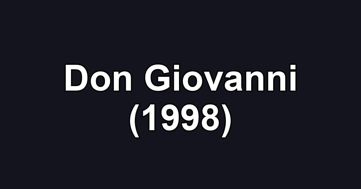 Don Giovanni (1998)