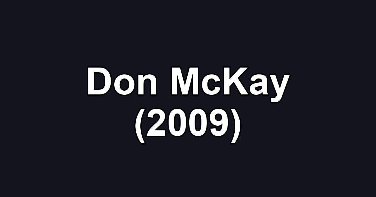 Don McKay (2009)