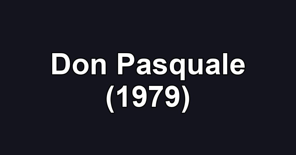 Don Pasquale (1979)