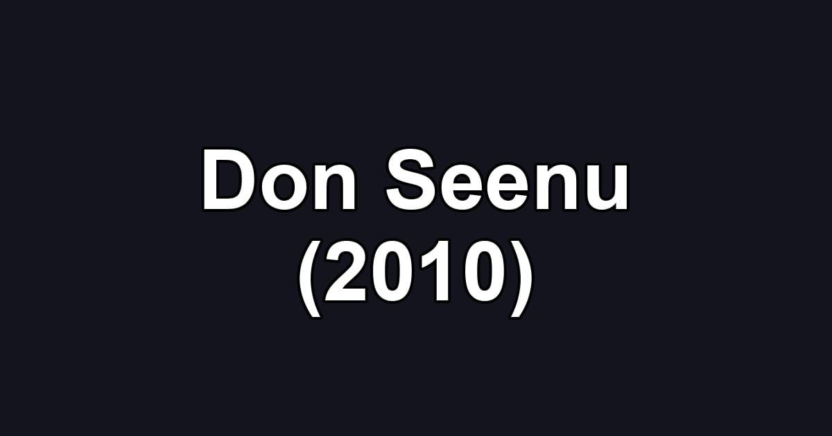 Don Seenu (2010)