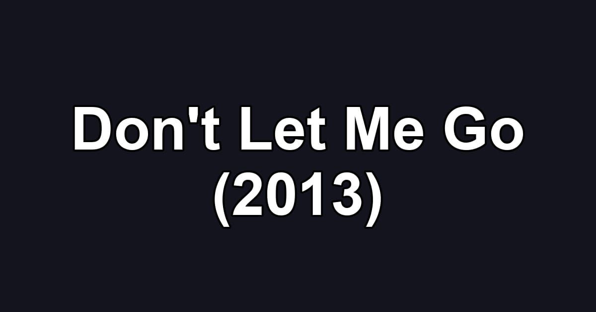 Don't Let Me Go (2013)