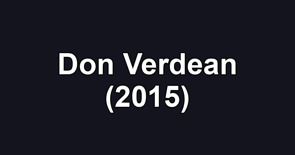 Don Verdean (2015)