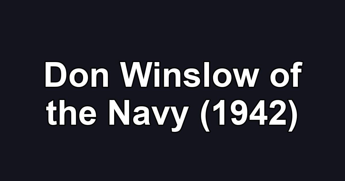 Don Winslow of the Navy (1942)