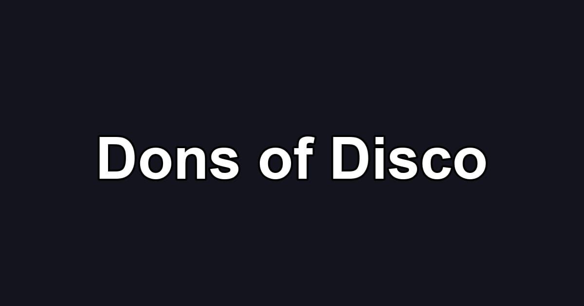 Dons of Disco