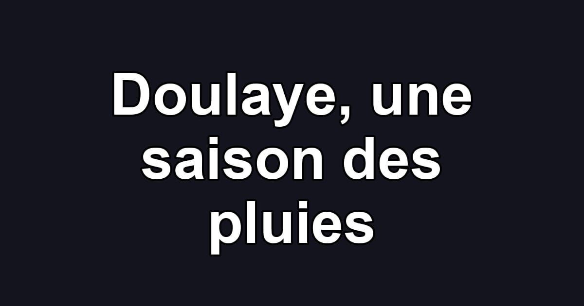 Doulaye, une saison des pluies