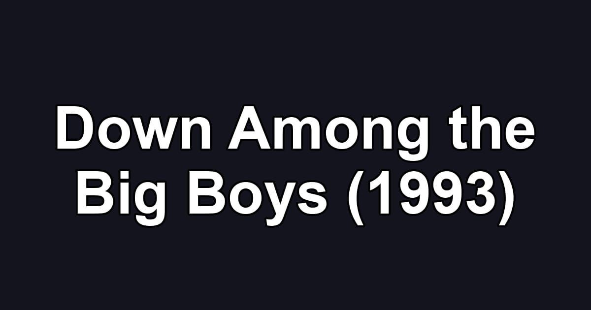 Down Among the Big Boys (1993)