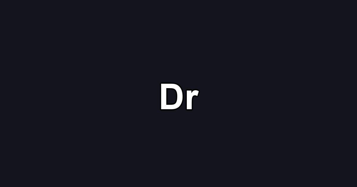Dr