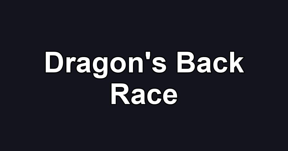 Dragon's Back Race