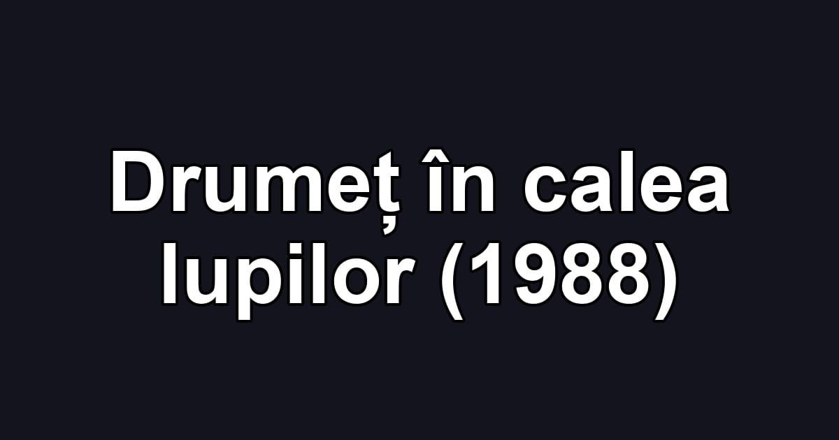 Drumeț în calea lupilor (1988)