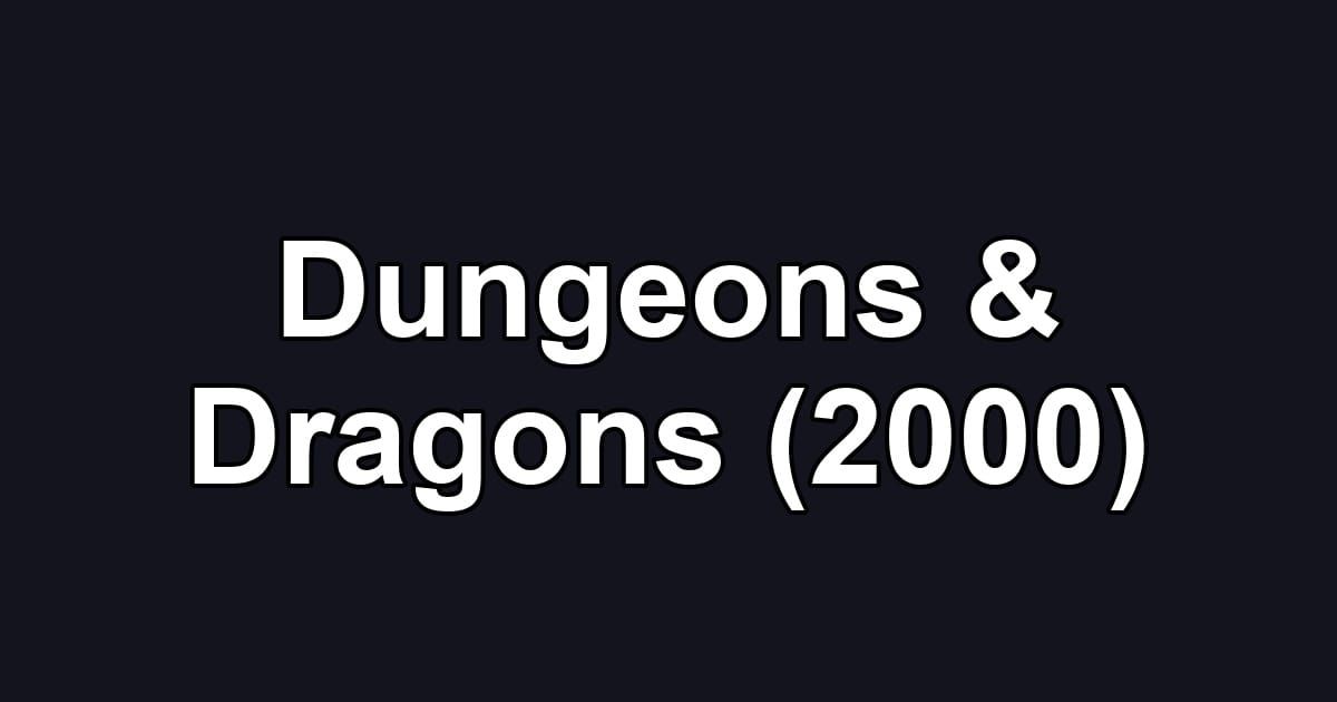 Dungeons & Dragons (2000)