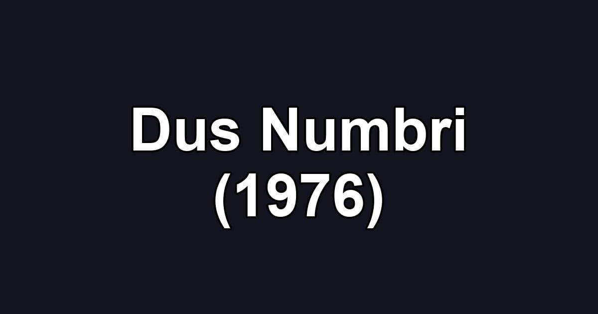 Dus Numbri (1976)