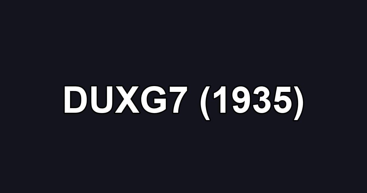 DUXG7 (1935)