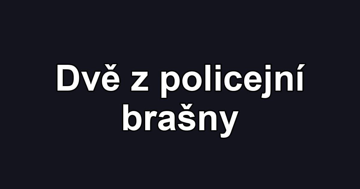 Dvě z policejní brašny