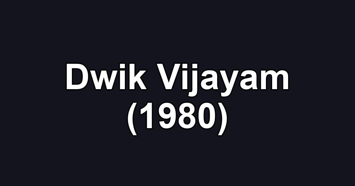 Dwik Vijayam (1980)