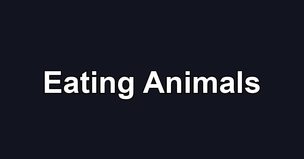 Eating Animals