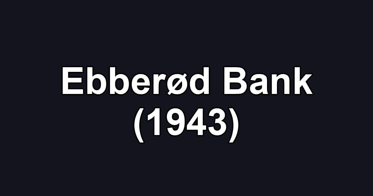 Ebberød Bank (1943)