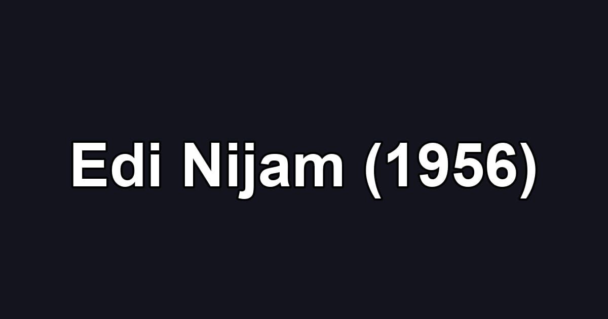 Edi Nijam (1956)
