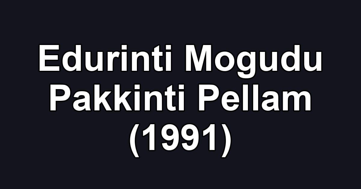 Edurinti Mogudu Pakkinti Pellam (1991)