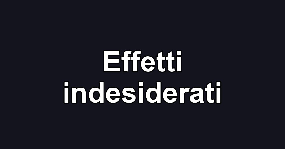 Effetti indesiderati