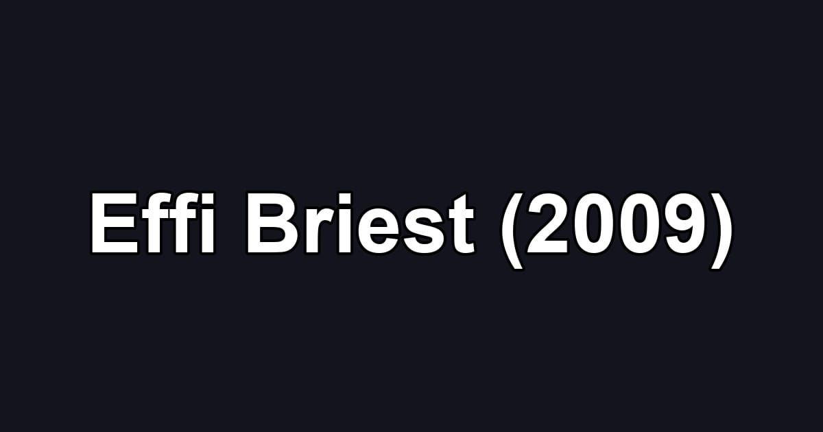 Effi Briest (2009)