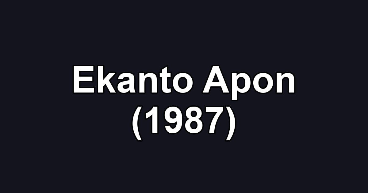 Ekanto Apon (1987)