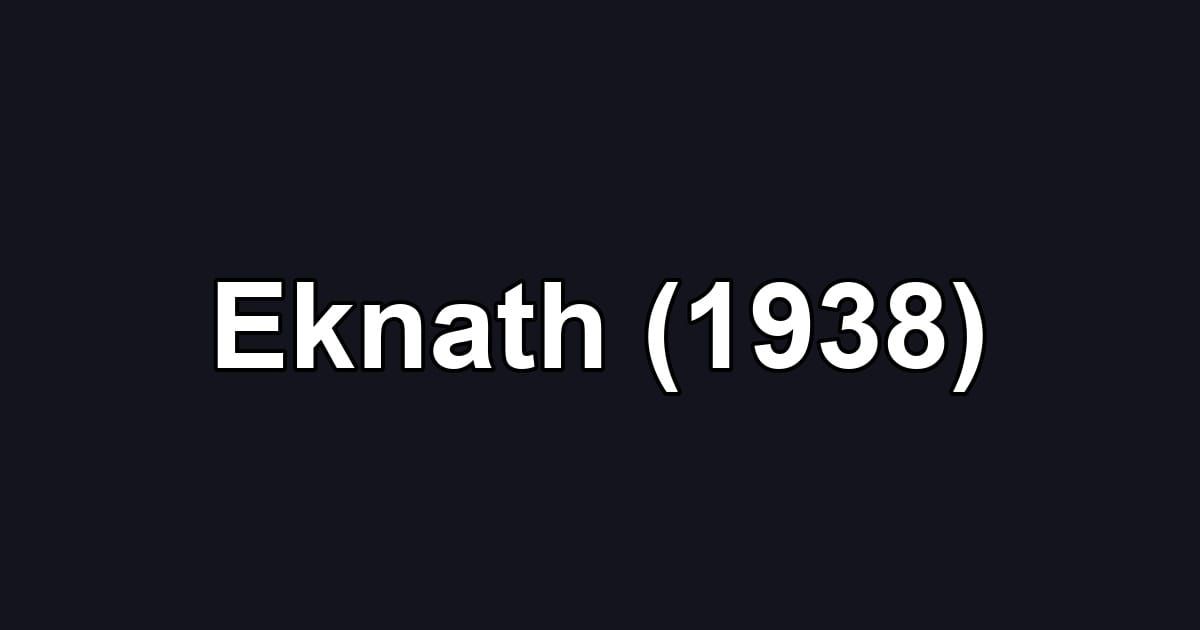 Eknath (1938)