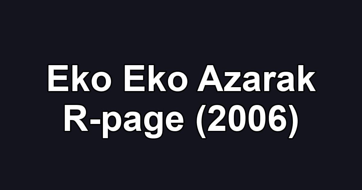 Eko Eko Azarak R-page (2006)