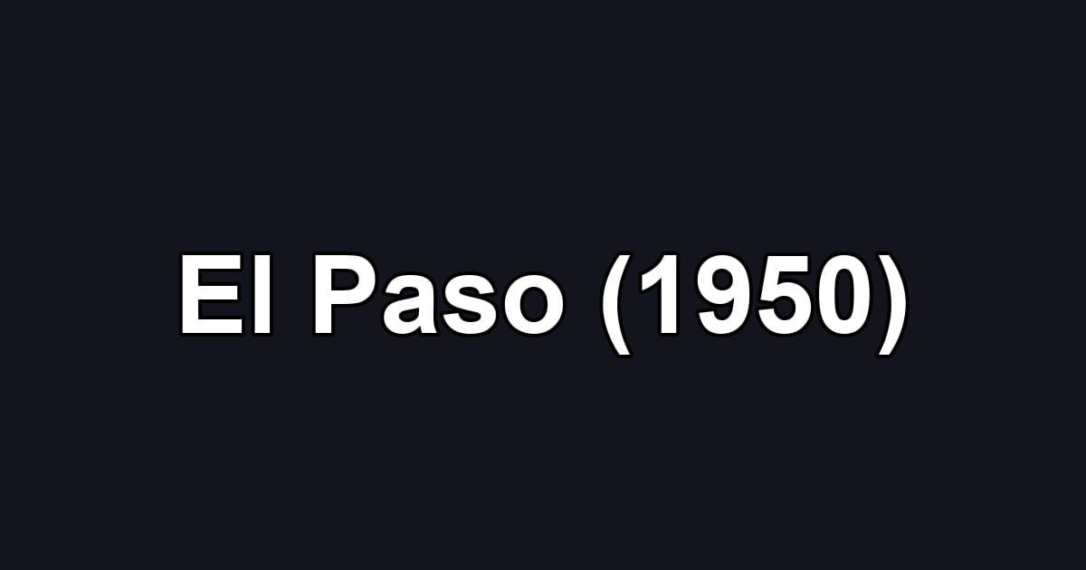 El Paso (1950)