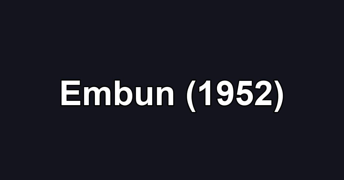 Embun (1952)