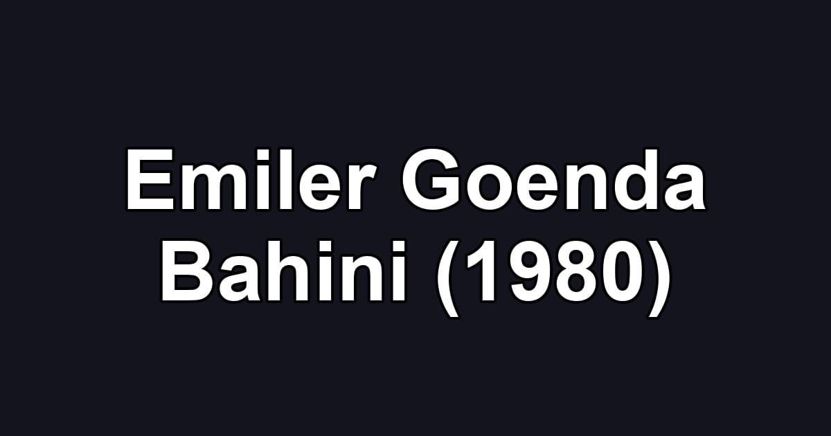 Emiler Goenda Bahini (1980)