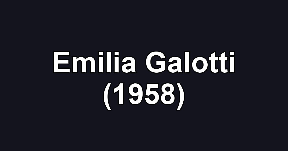 Emilia Galotti (1958)