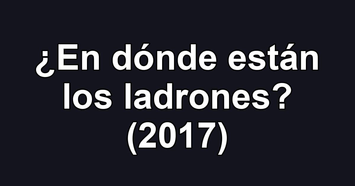 ¿En dónde están los ladrones? (2017)