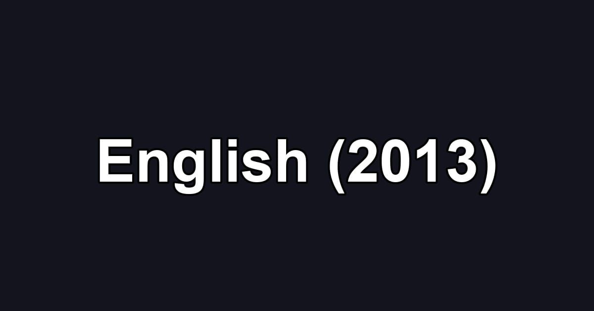 English (2013)