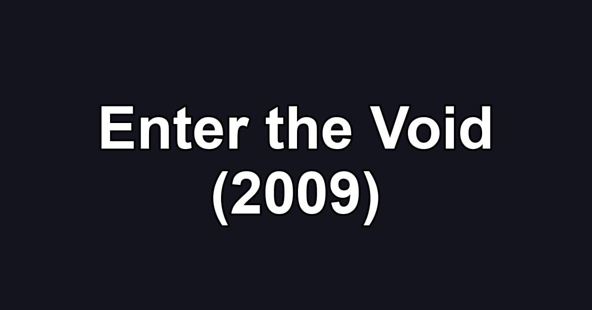 Enter the Void (2009)