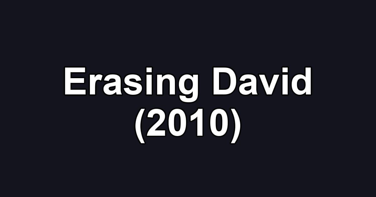 Erasing David (2010)