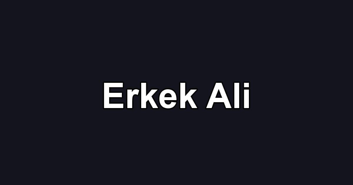 Erkek Ali