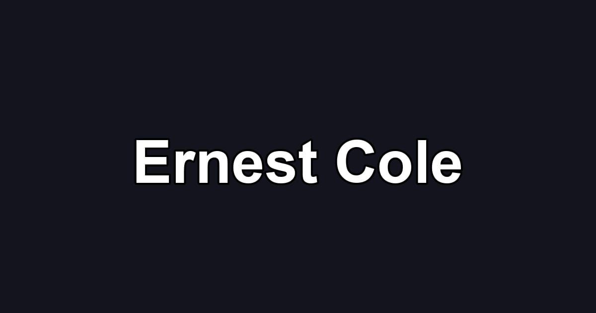 Ernest Cole