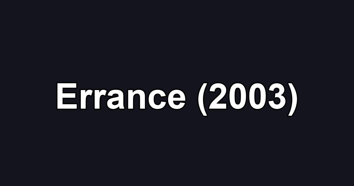 Errance (2003)