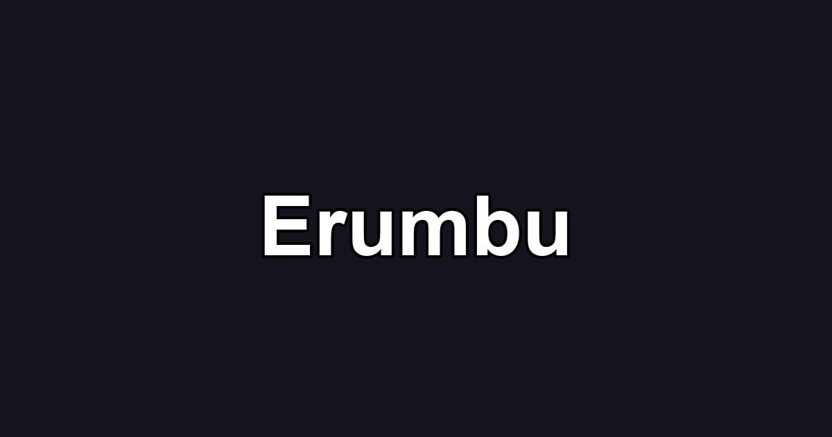 Erumbu