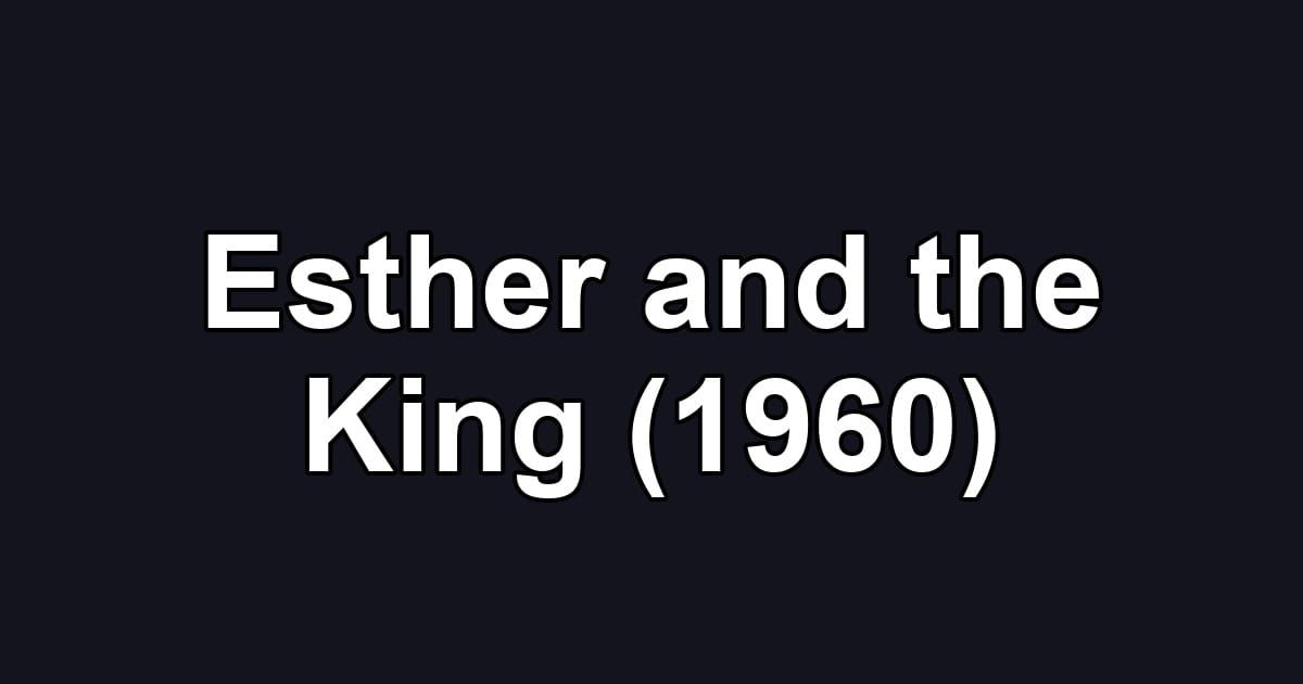 Esther and the King (1960)