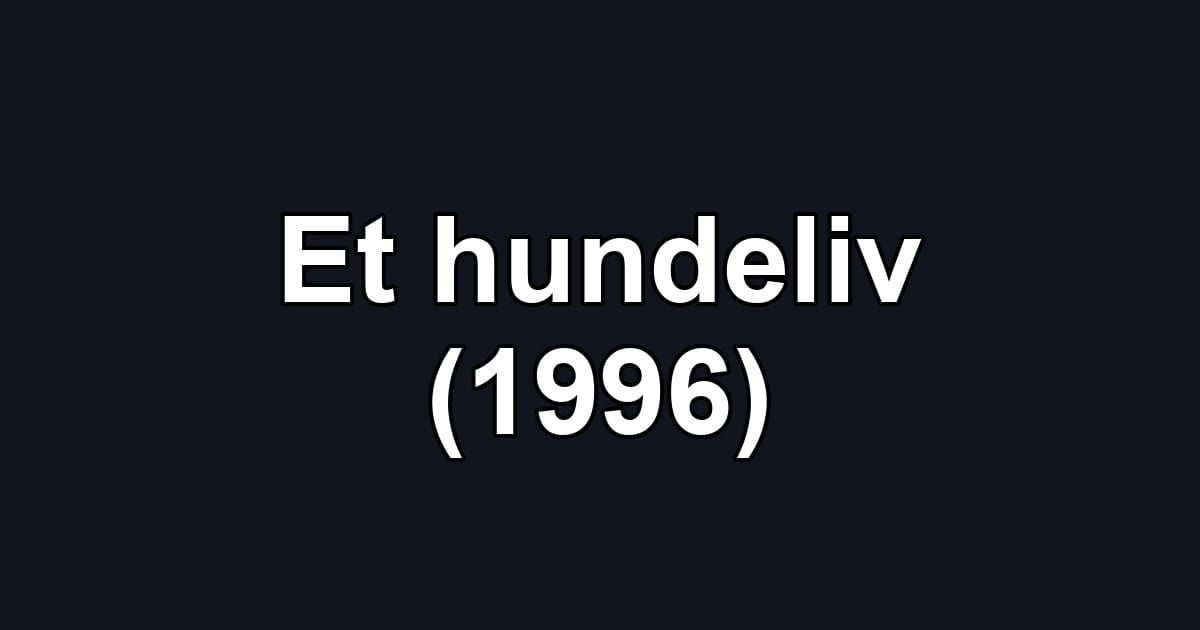 Et hundeliv (1996)