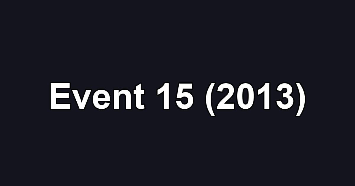 Event 15 (2013)