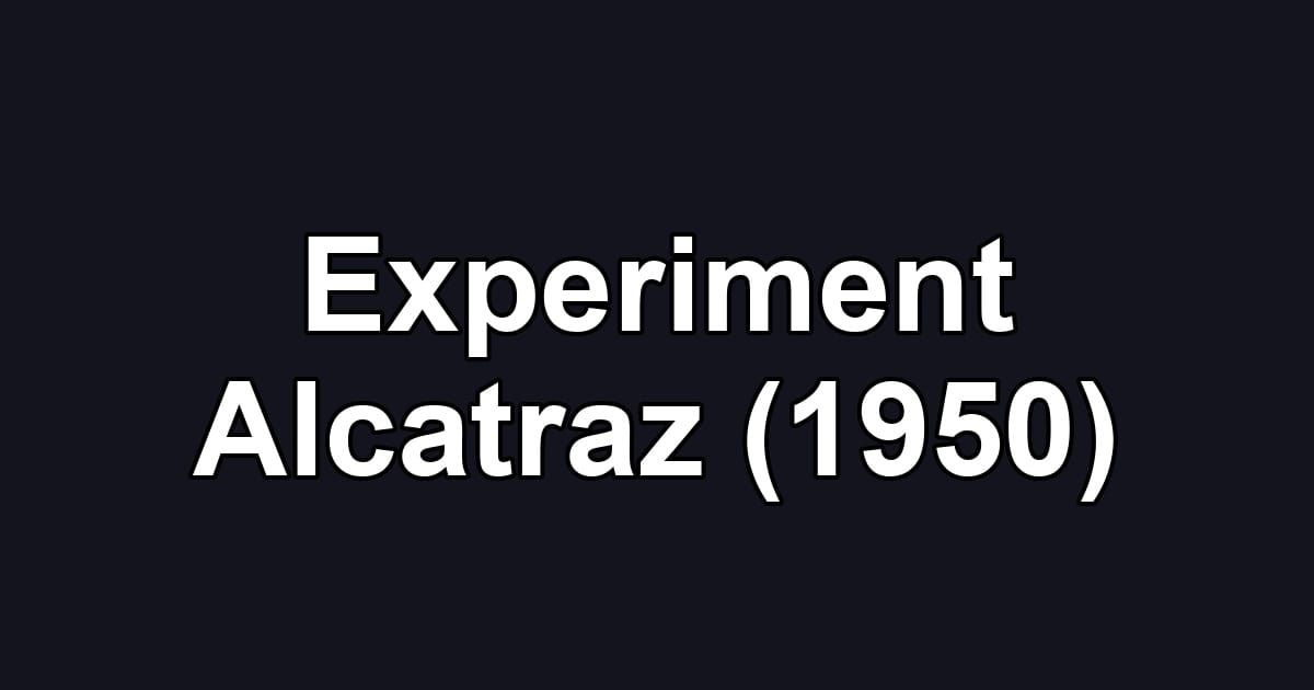 Experiment Alcatraz (1950)