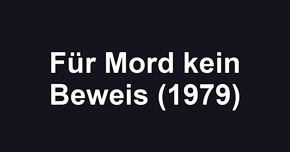 Für Mord kein Beweis (1979)