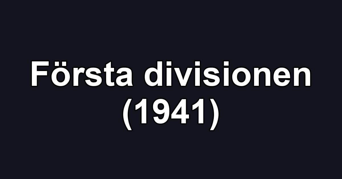 Första divisionen (1941)